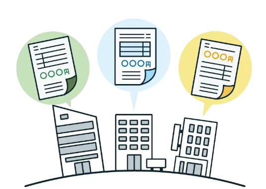 建物と見積もりのイメージ